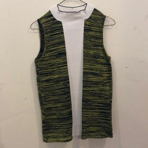 Pringle sleeveless knit mock turtleneck top.